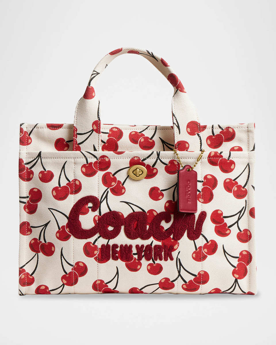 Cargo Cherry-Print Canvas Tote Bag
